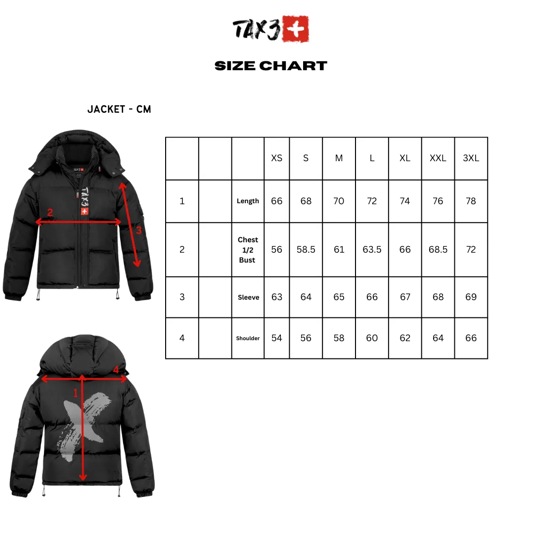 TAX3 PUFFER JACKET 2.0 - BLACKOUT