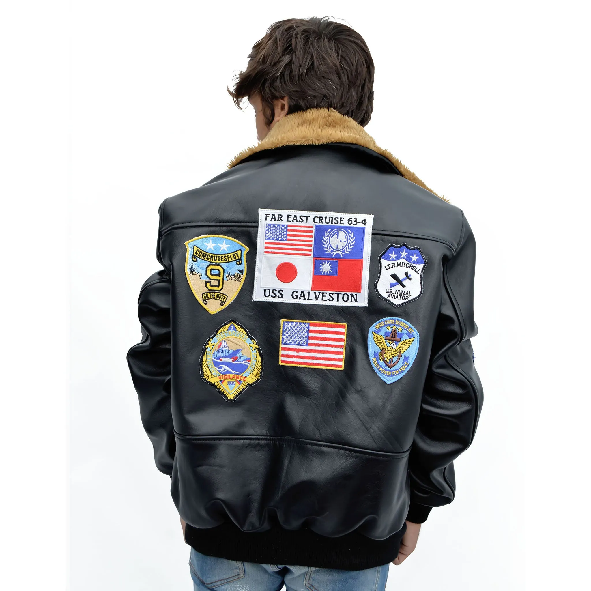 Tom Cruise Top Gun Cow Stylish Leather Jacket
