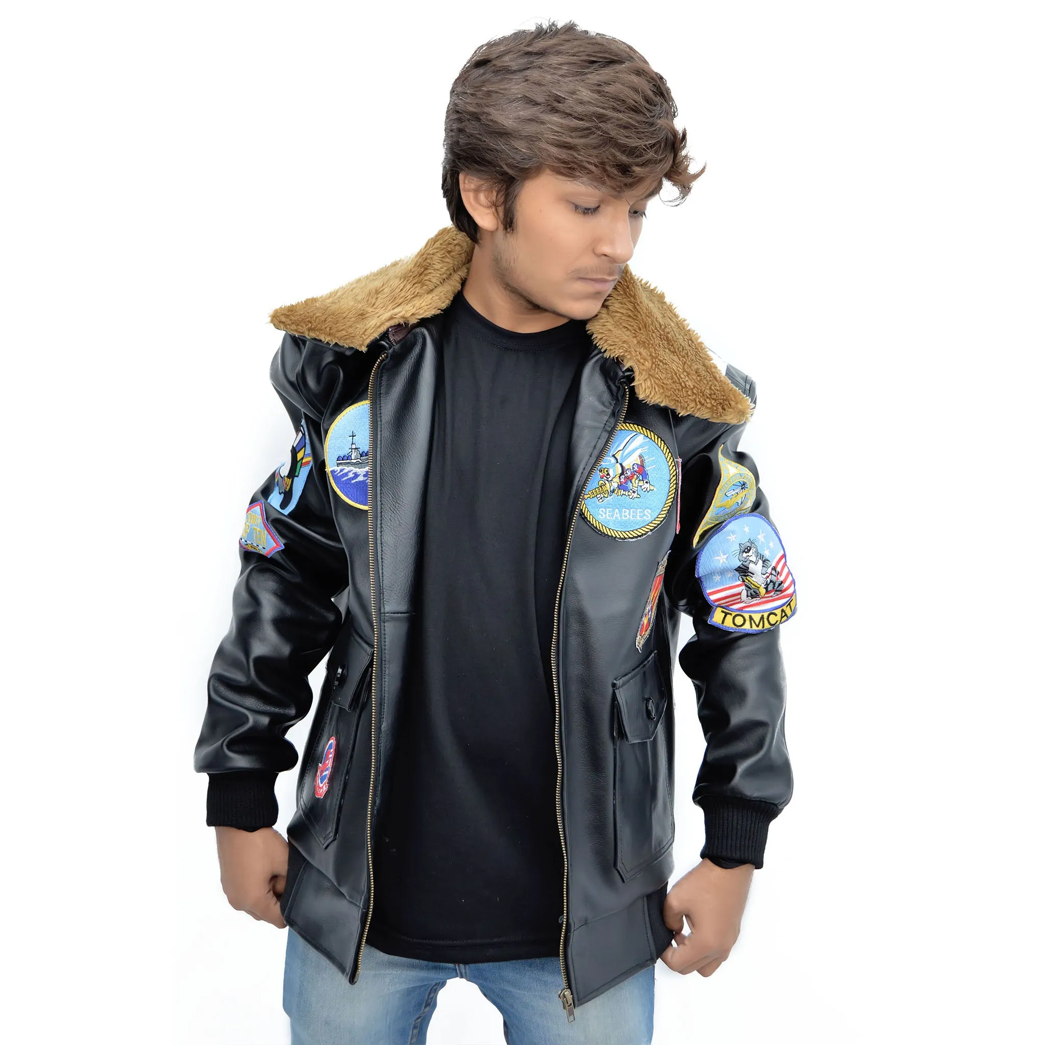 Tom Cruise Top Gun Cow Stylish Leather Jacket