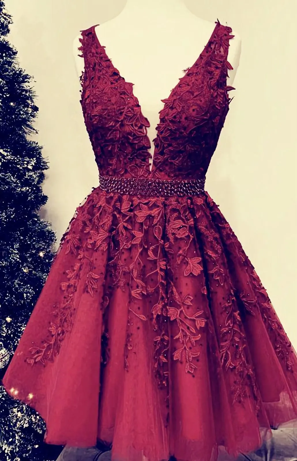 Tulle Homecoming Dresses Burgundy Homecoming Dresses