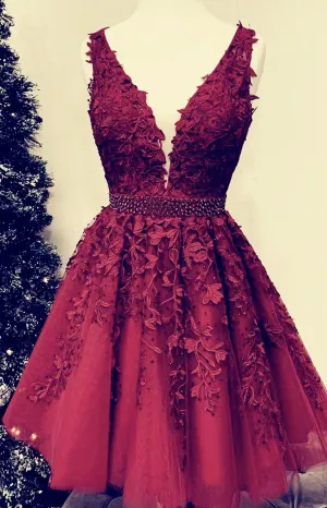 Tulle Homecoming Dresses Burgundy Homecoming Dresses