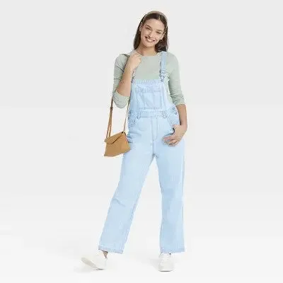 Universal Thread Women's Denim Overalls Sleeveless Skinny Leg Jumpsuits